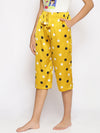 Sunny Side Polka Print Nightwear Culottes