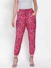 Fuschia Pink Animal Print Pants