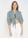 Striped Love Women's Tie-Up Top