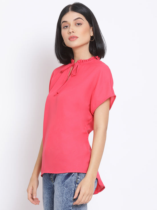 Pretty In Pink Women's Solid Top