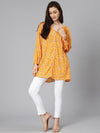 Sunnyside orange floral printed women tunic