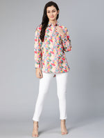 Mart of colors floral printed women shirt