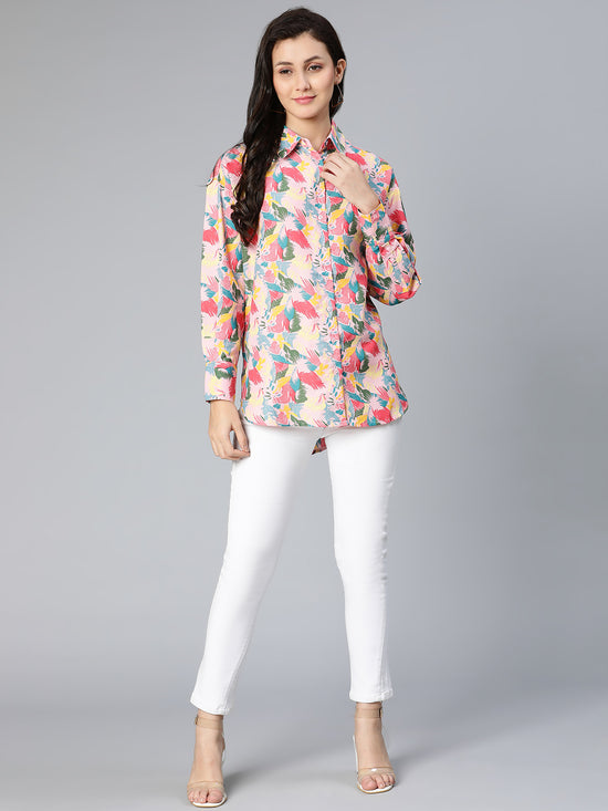 Mart of colors floral printed women shirt