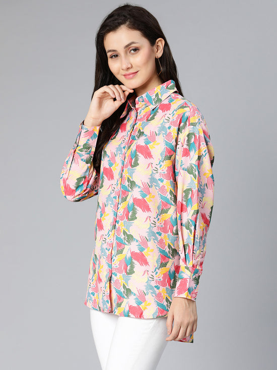 Mart of colors floral printed women shirt