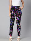 Glanced of florals elasticated women pant