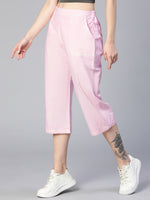 Baby Pink Elasticated Women Cotton Culottes