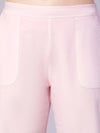 Baby Pink Elasticated Women Cotton Culottes