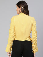 Standout Yellow Long Sleeved Women Shirt