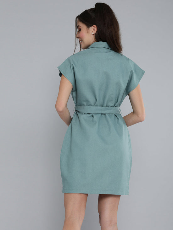 Sea Green Blazer Dress