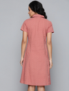 Baked Pink Schiffli Shirt Dress