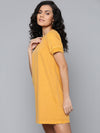 Mustard Garment Dyed Shift Dress