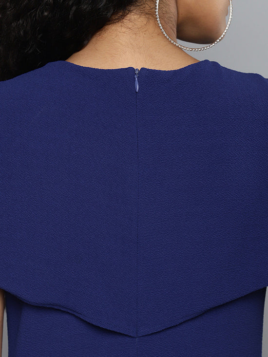 Royal Blue Cape Detail Bodycon