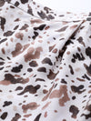 Off White Leopard Bardot Shift Dress