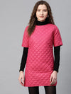 Fuchsia Quilted Shift Dress