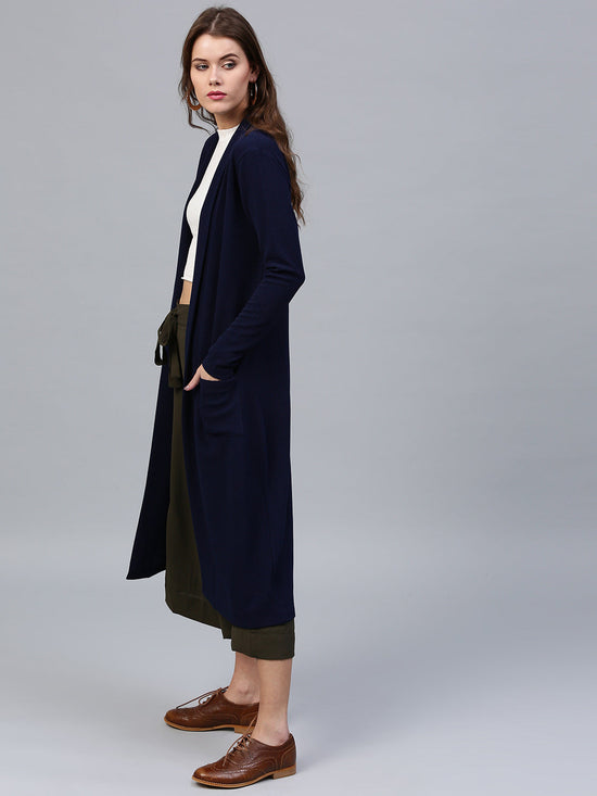 Navy Longline Shrug