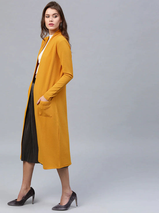 Mustard Longline Shrug