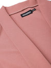 Pink Pocket Detail Longline Shrug