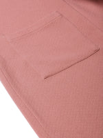 Pink Pocket Detail Longline Shrug