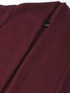 Burgundy Rib Longline Shrug