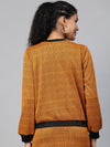 Mustard Jacquard Check Bomber Jacket