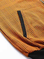 Mustard Jacquard Check Bomber Jacket