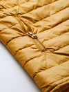 Mustard Zip-Pocket Quilted Puffer Jacket
