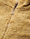 Mustard Drawstring Faux Fur Jacket