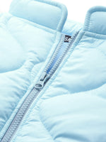 Blue Front Pocket Puffer Jacket