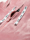 Pink Velour Studded QUEEN Hoodie Crop Jacket