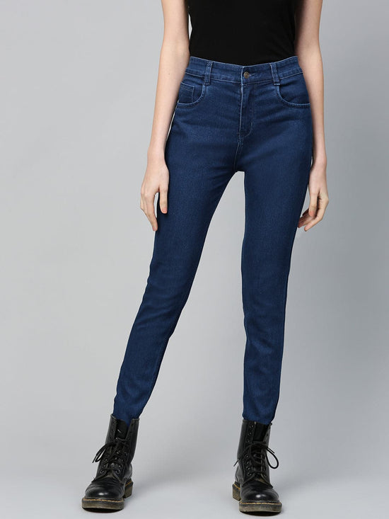 Navy Basic Regular Jeans