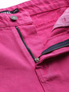 Fuchsia Raw Edge Jeans