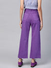 Purple Raw Edge Jeans