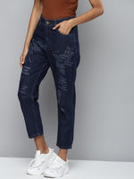 Blue Denim Mom Fit Jeans