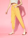 Women Mustard Side Pocket Street Jogger Jeans