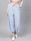 Blue Denim Neon Drawstring Pants