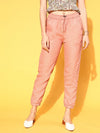 Pink Denim Joggers