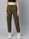 Olive Side Pocket Joggers