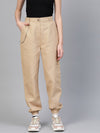 Beige Hip-Hop Streetwear Cargo Pants