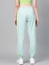 Sea Green Terry Contrast Side Tape Jogger