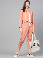 Peach Terry Contrast Drawstring Jogger