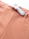 Peach Terry Contrast Drawstring Jogger