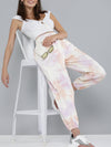 Peach & Purple Tie-Dye Twill Joggers