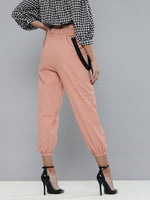 Dusty Pink Hip-Hop Streetwear Cargo Pants