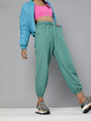 Sea Green Belted Joggers