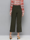 Olive Flared Palazzo Pants