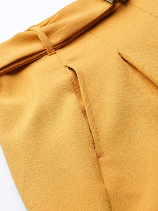 Mustard Tapered Pants