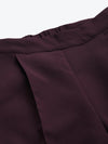 Burgundy Tailored Fit Pants