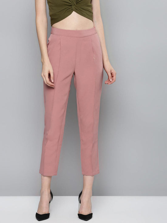 Pink Tailored Fit Pants