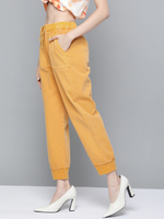 Mustard Garment Dyed Joggers