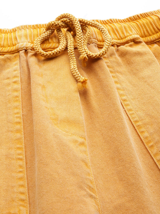 Mustard Garment Dyed Joggers